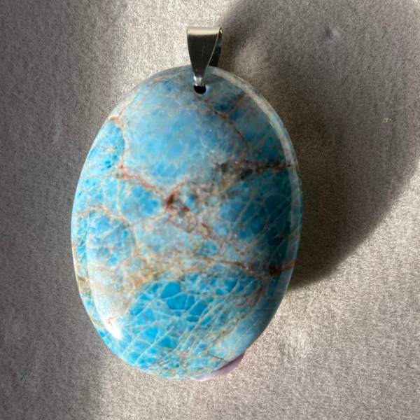 Pendentif Apatite Bleue 5