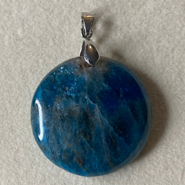Pendentif Apatite Bleue 4