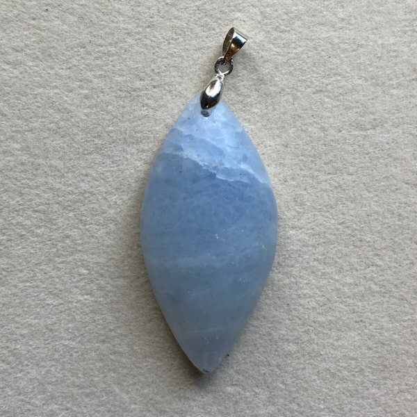 Pendentif Calcite Bleu 3