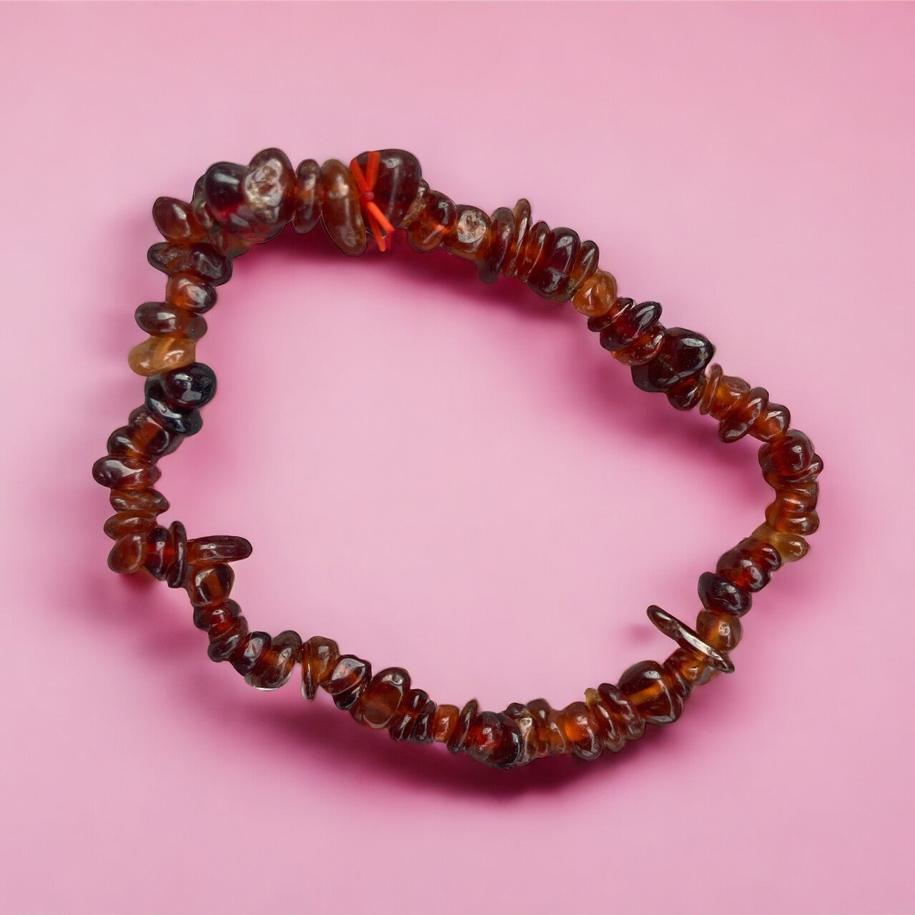 Bracelet Baroque Grenat Brun Hessonite