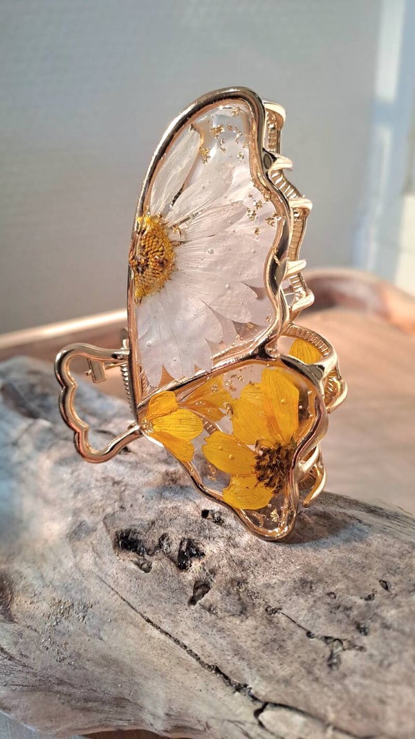 Pince à cheveux fleurs de Marguerites