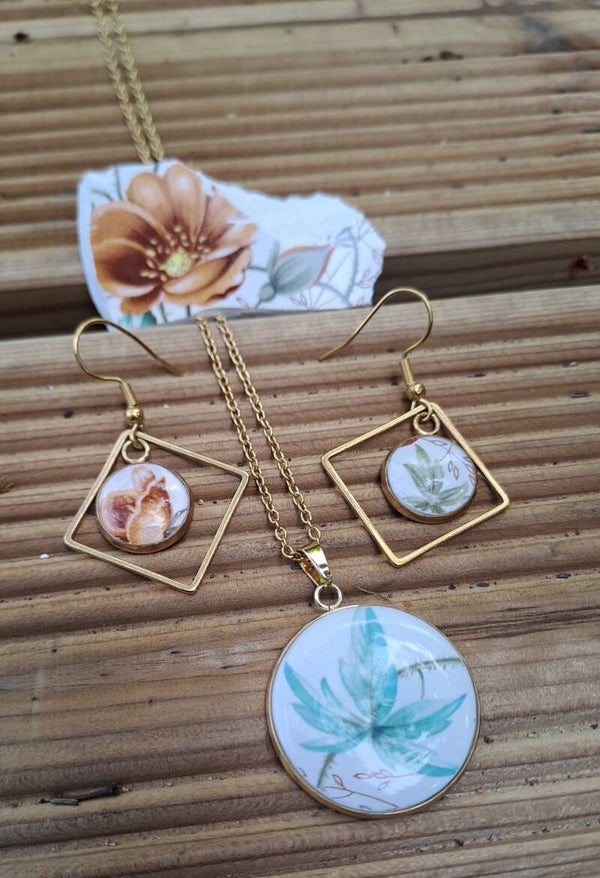 Pendentif assiette ancienne