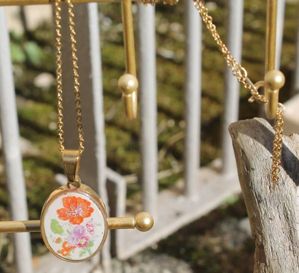 Collier fleurs