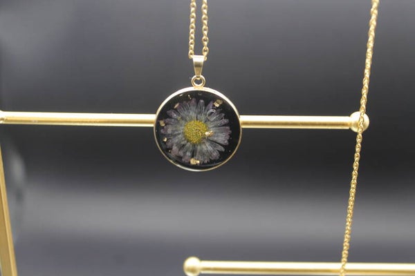 Collier rond chaine dorée