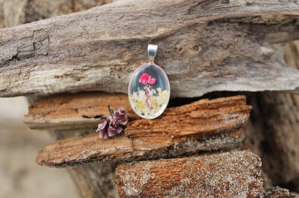 Collier ovale chaine argentée
