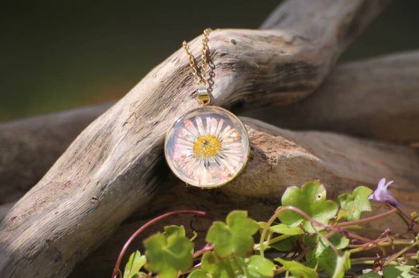 Collier rond avec chaine dorée