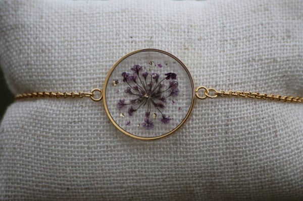 Bracelet médaillon chaine dorée