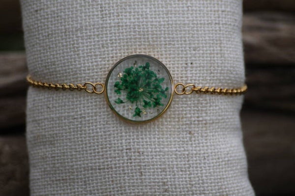 Bracelet médaillon chaine dorée