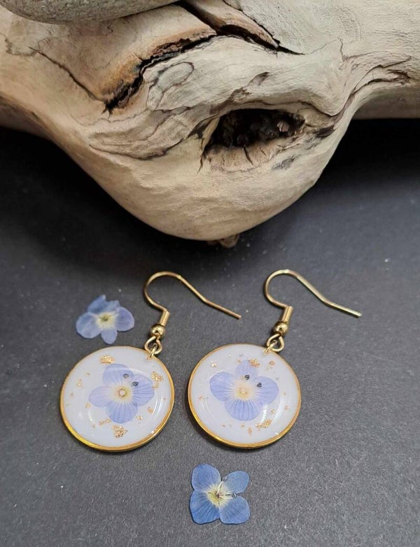 Boucles d'oreilles fleurs de Véronique