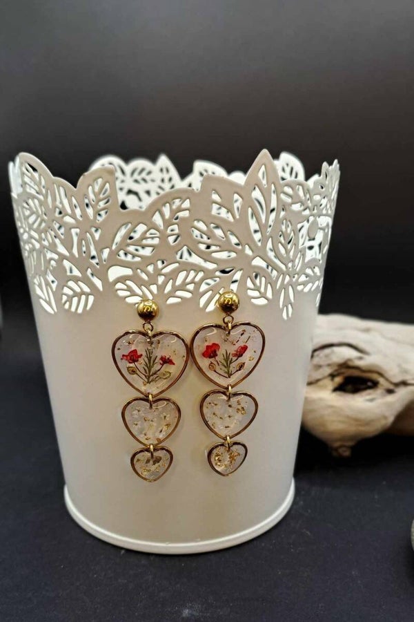 Boucles d'oreilles coeurs