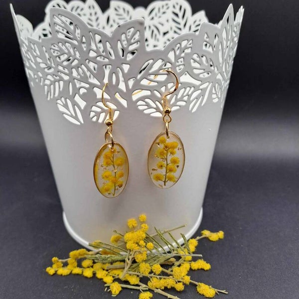 Boucles d'oreilles Mimosa