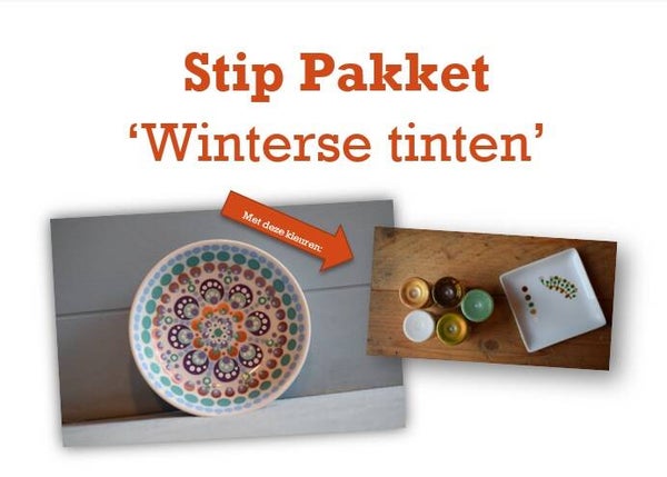 Stippakket Winterse tinten