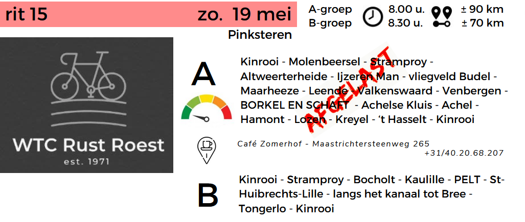 Seizoen 2024 / Archief | Rust Roest Kinrooi