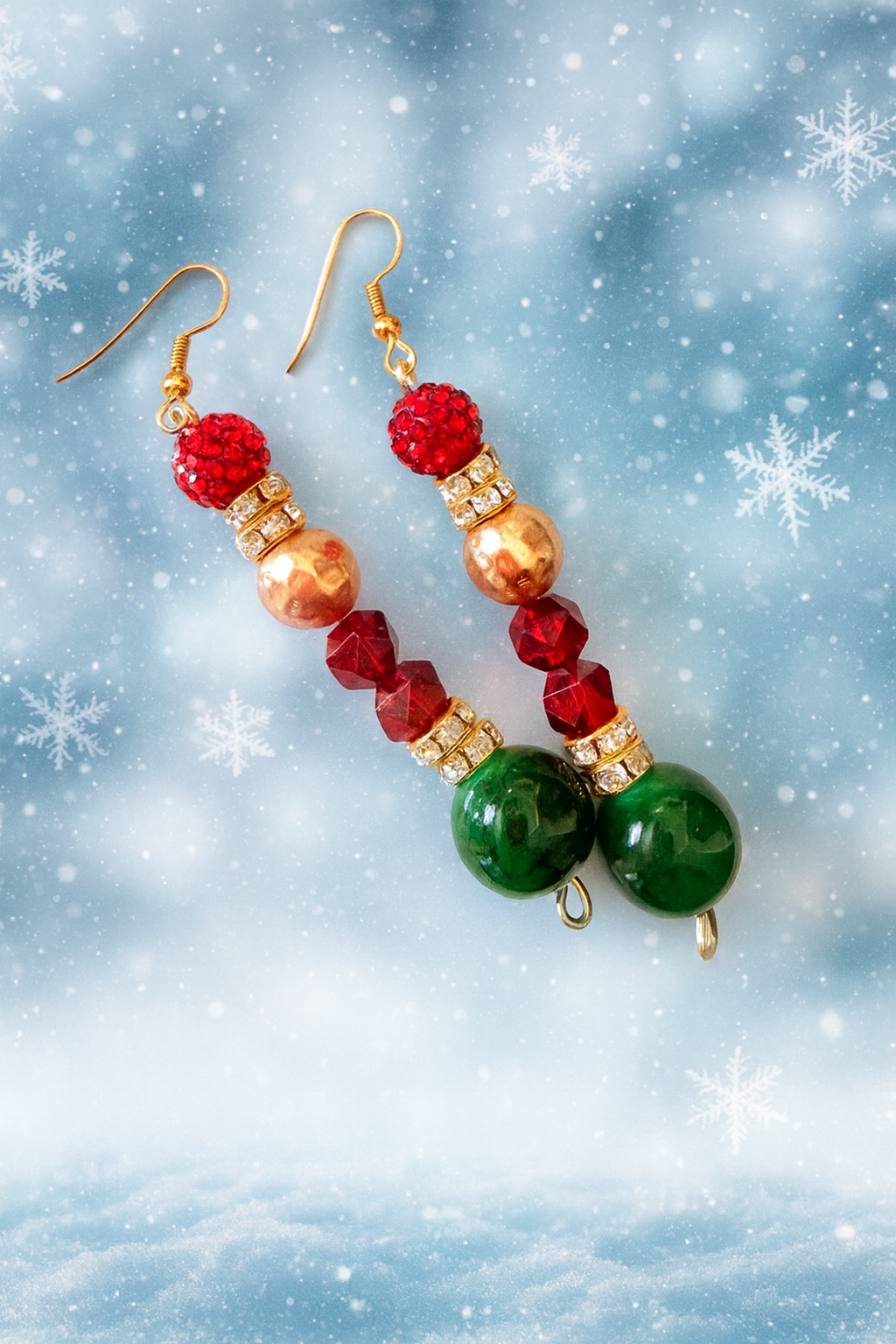 Holiday Lights Christmas Earrings