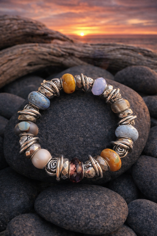 Sunset Shore Beaded Bracelet