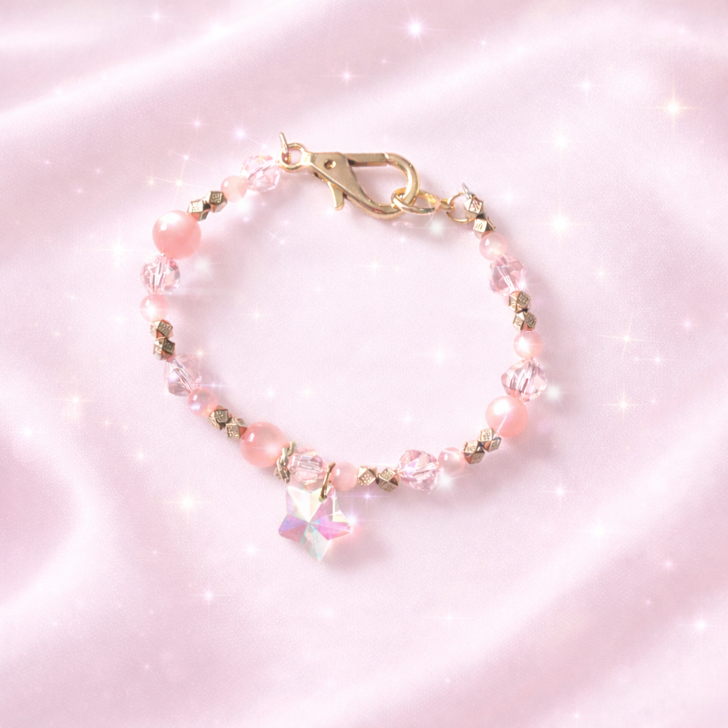 Pretty in Pink Gold Accent Bracelet – Valentine Edition