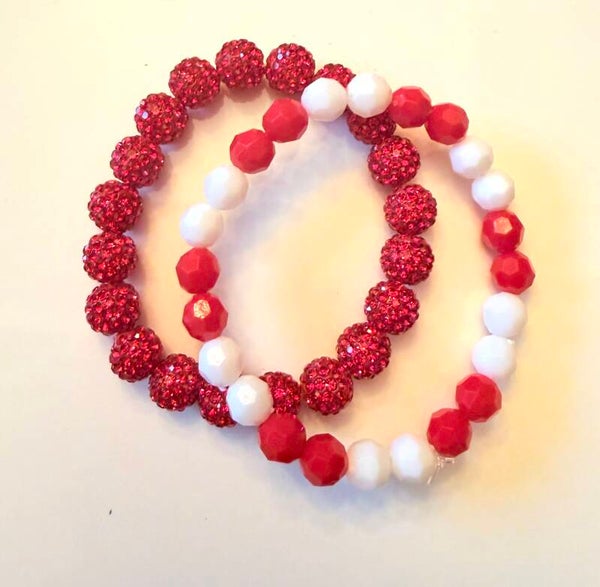 Peppermint Twist Holiday Bracelet Set (2-Piece)