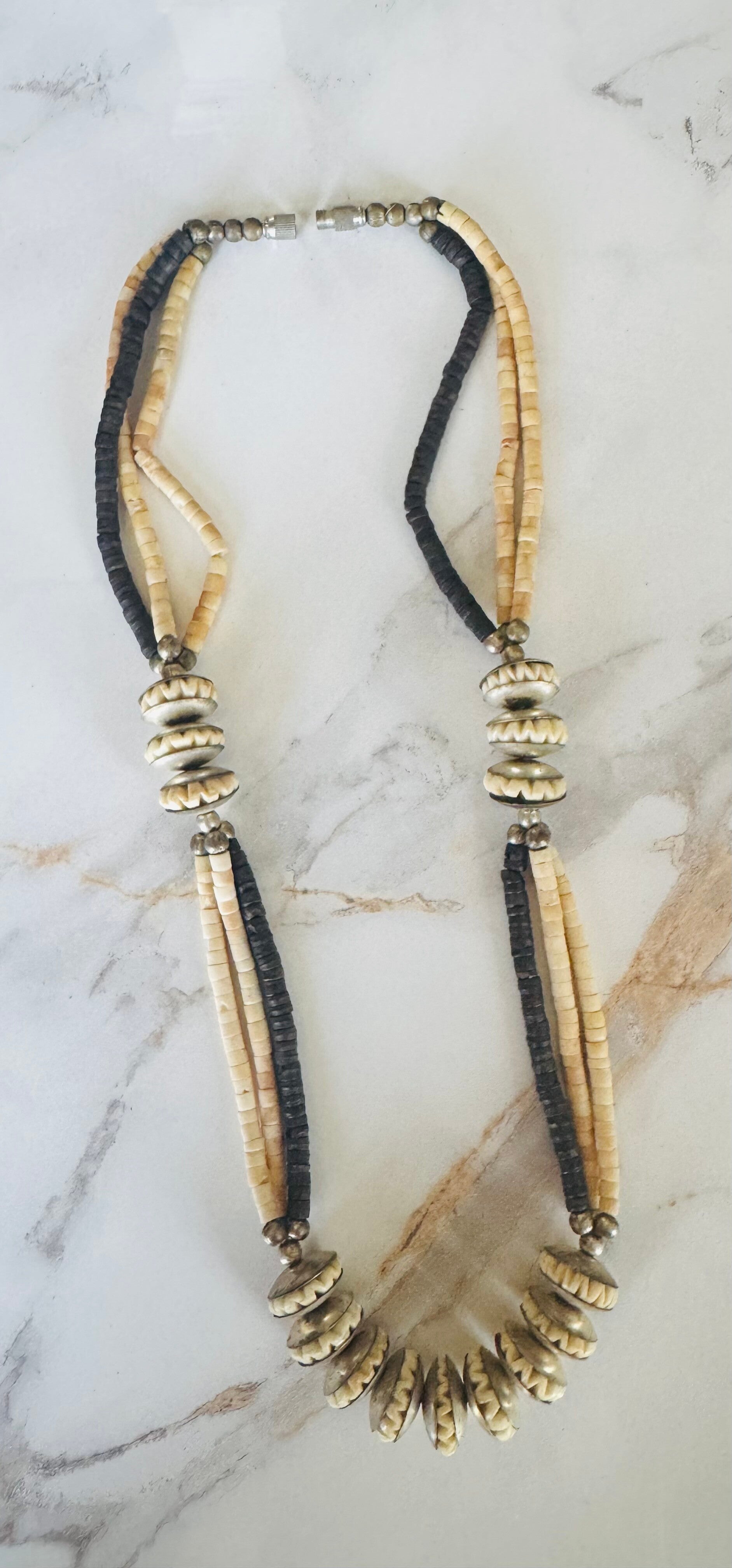 Tribal-Inspired Natural Bead Necklace