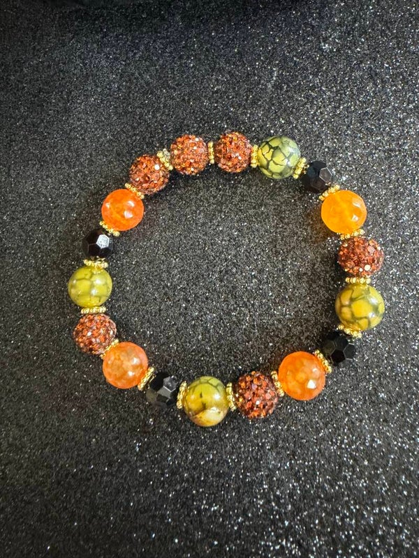 Pumpkin Patch Enchantment Bracelet 🎃🧡💚