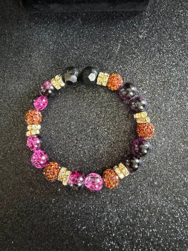 Wicked Spark Glam Bracelet 🕸️💜🧡