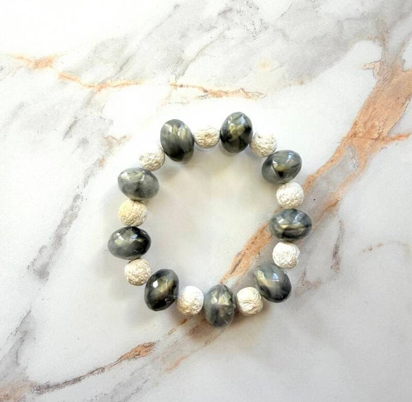 Silver Mist Gemstone Bracelet