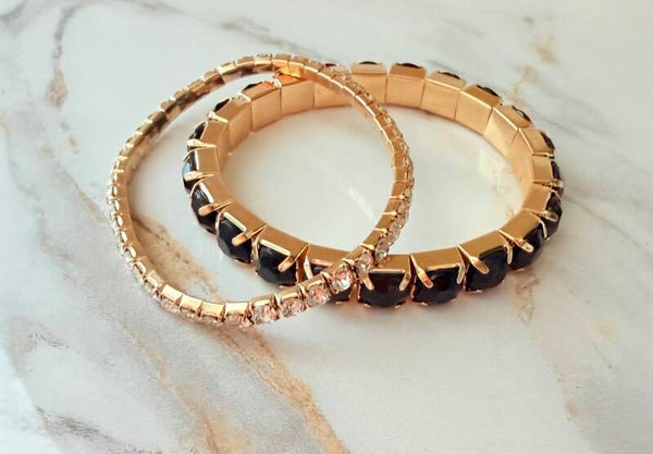 Golden Noir Duo Bracelets