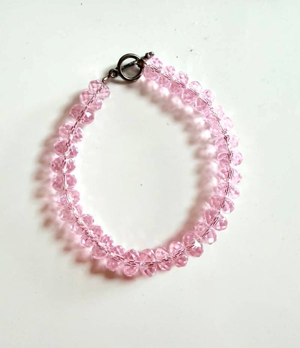 Pink Crystal Sparkle Bracelet