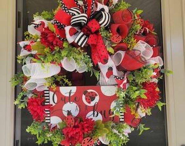 Cute as a bug  wreath