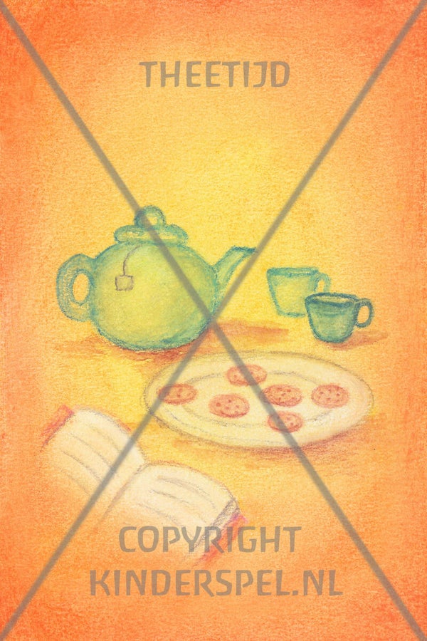 Dagritmekaart thee drinken