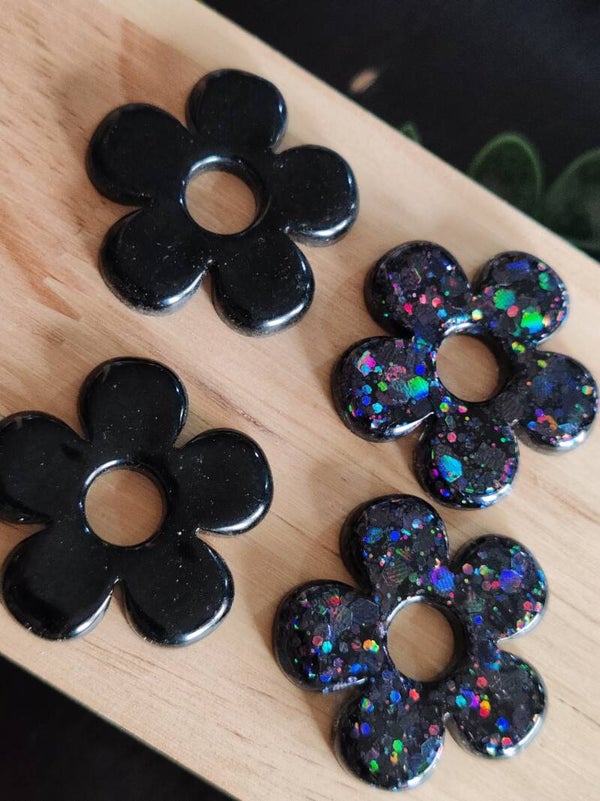 Pampilles pailletées noires