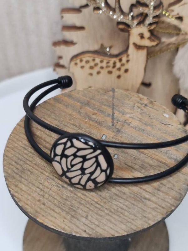 Bracelet support métal noir