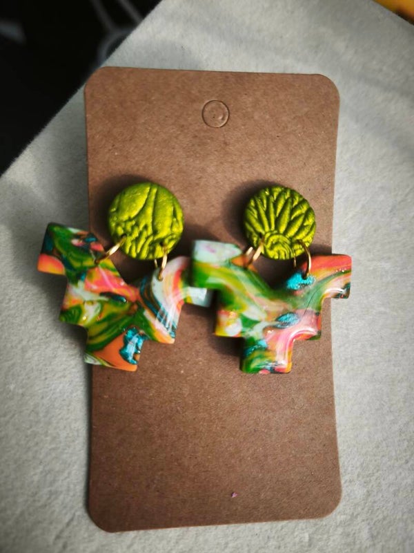 Boucles d'oreilles pyramide s