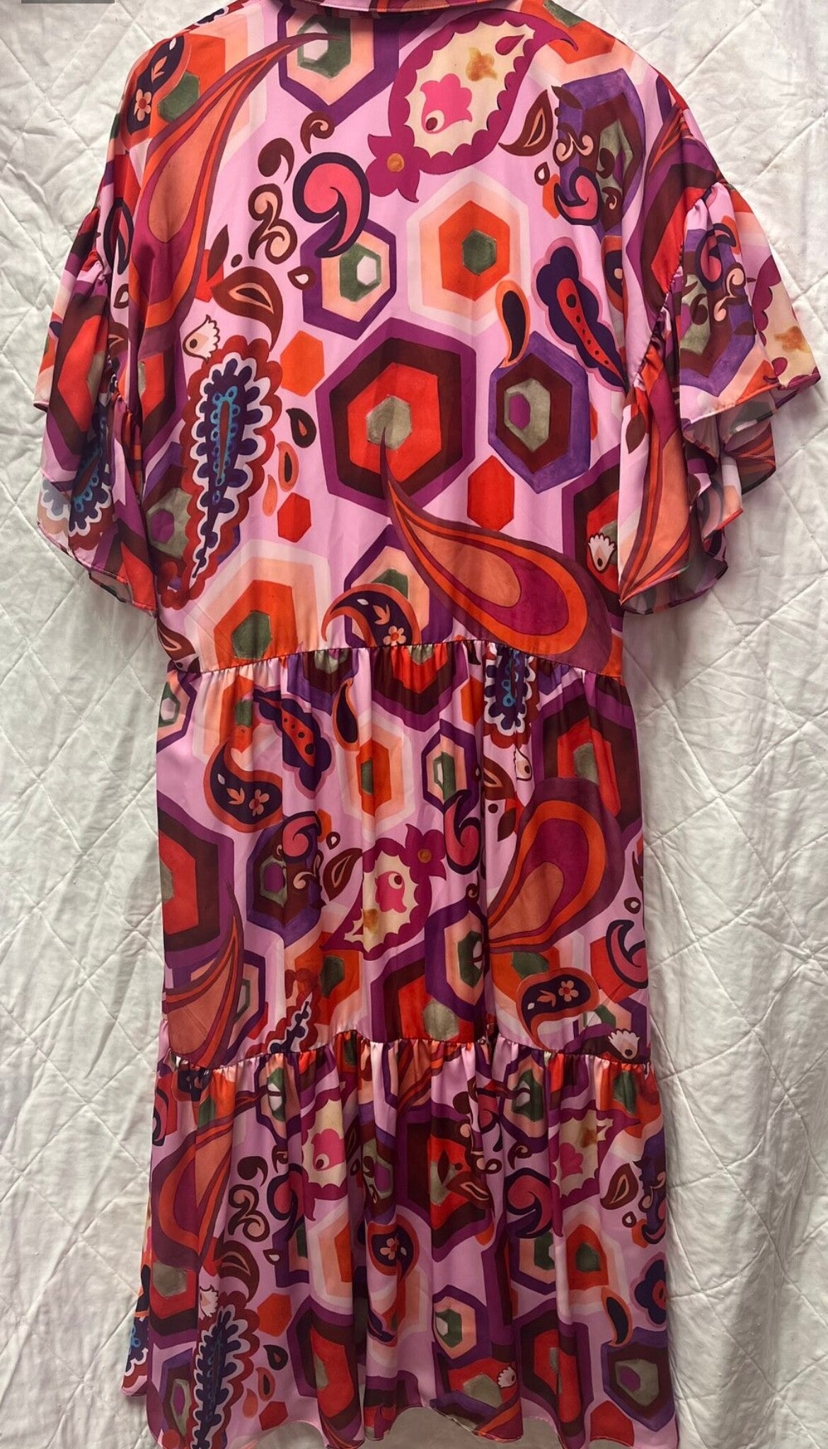 Augustine pansy abstract dress