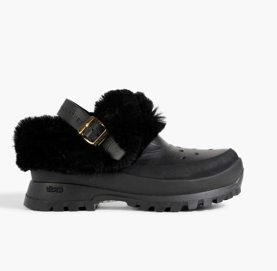 Stella Mccartney trace faux fur clog