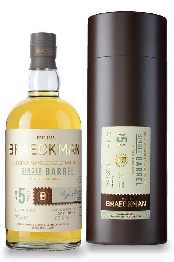 Braeckman Oudenaarde Single Malt - Single Barrel 5 Years (NIEUW)