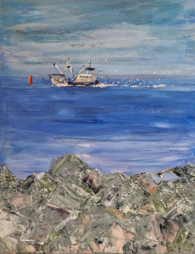 'Vlieland oost' acryl op canvas 40*50