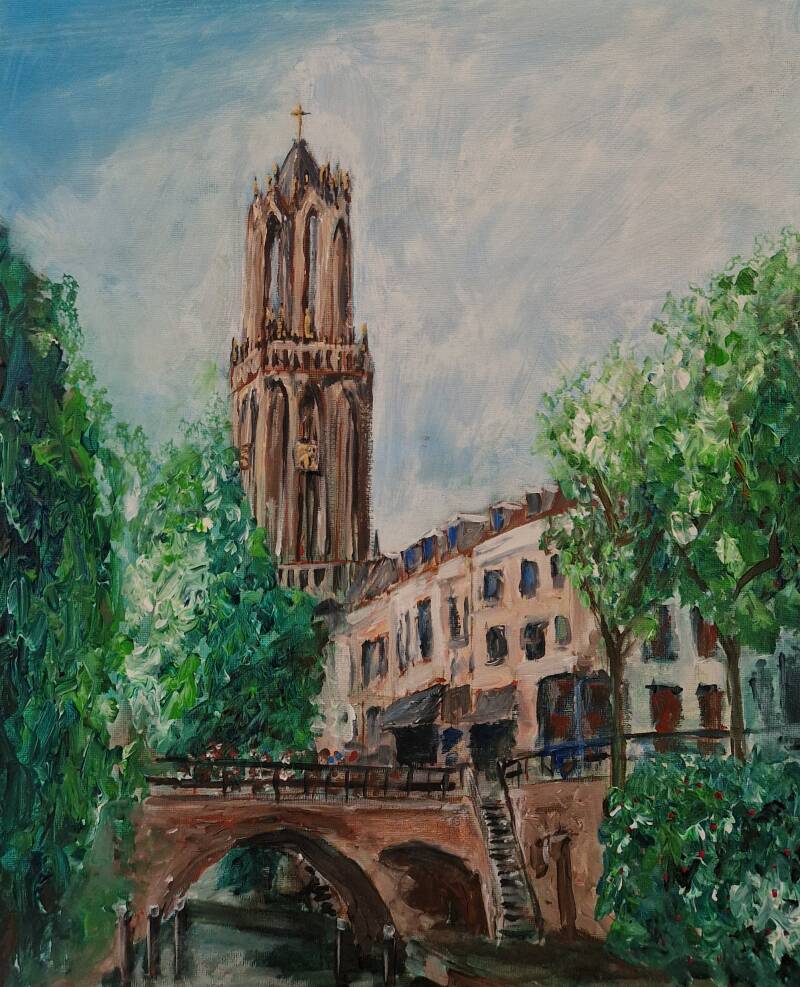 'dom Utrecht' acryl op canvas 50*40