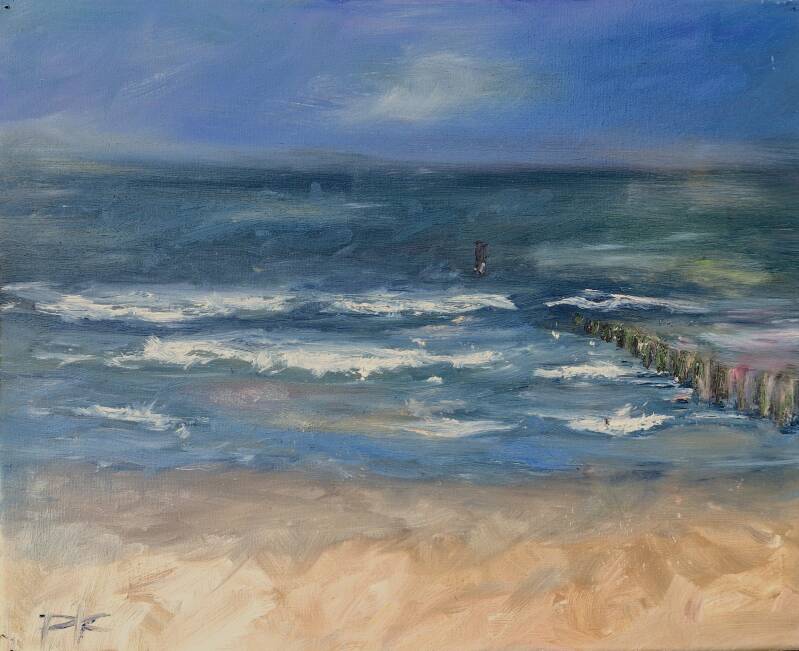 'Domburg's light' 1-4 olie op canvas 50*40 - en plein air