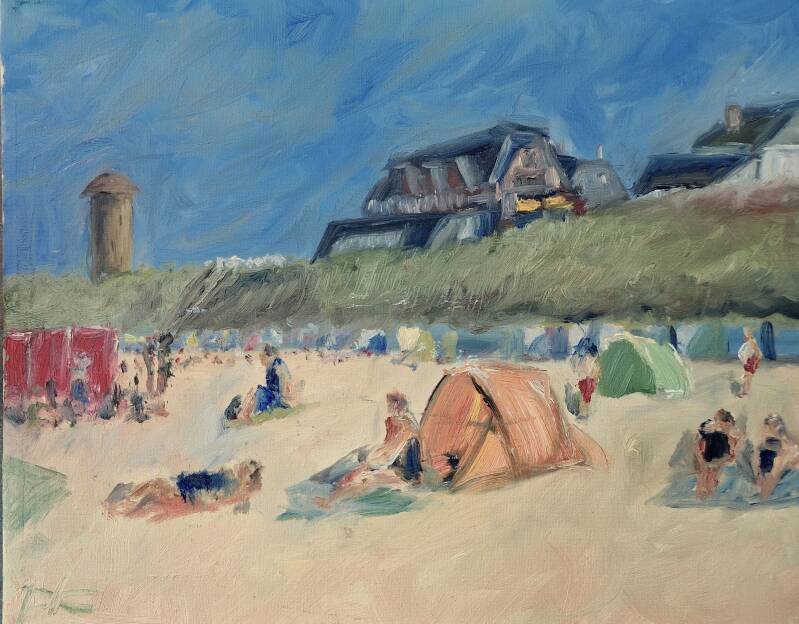 'Domburg's light'  2-4 olie op canvas 50*40 - en plein air