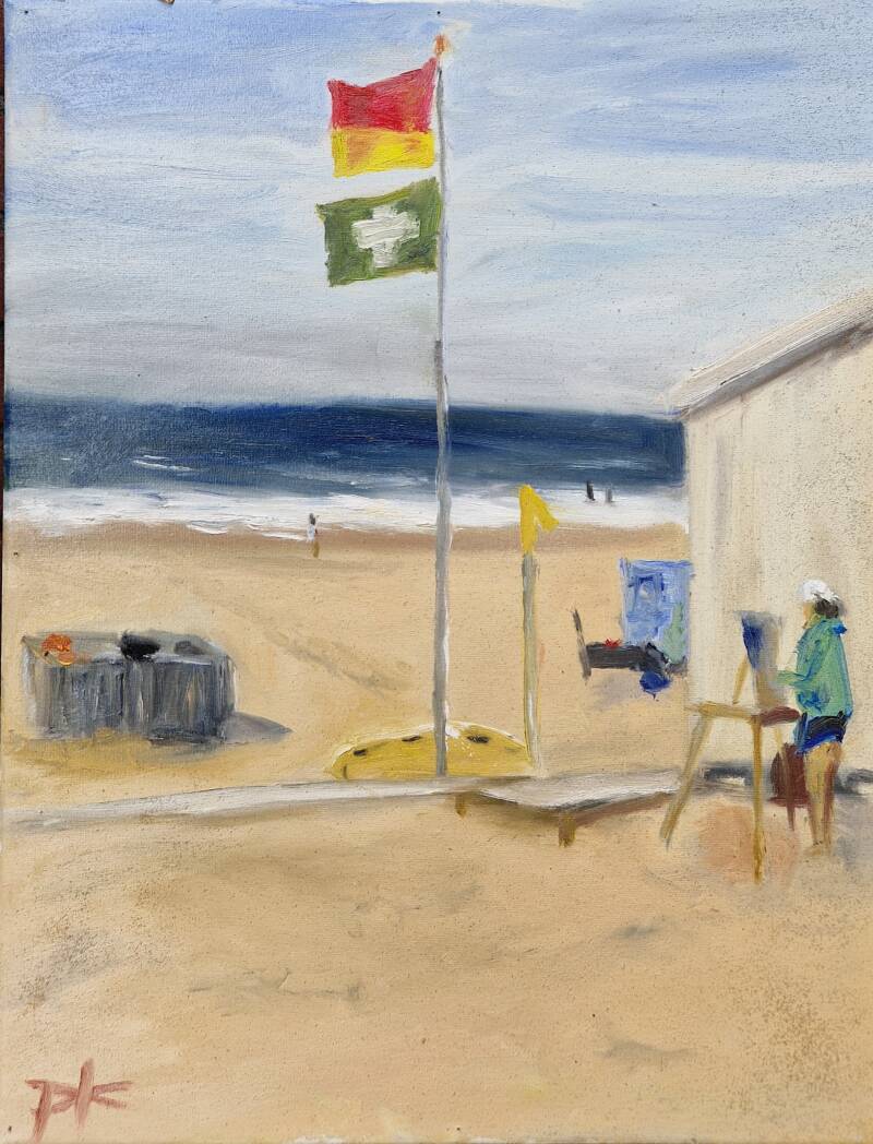 'Domburg's light'  olie op canvas 50*40 - en plein air