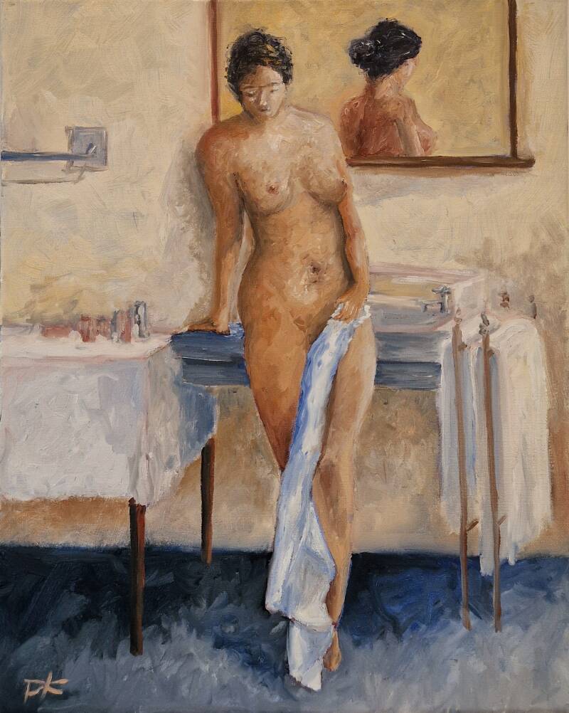 'mirror image' olie op canvas 50*40