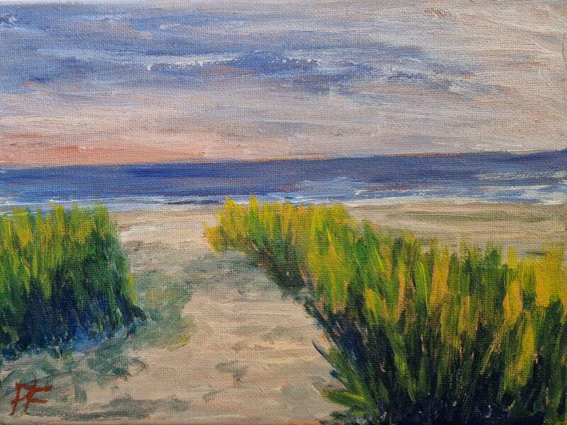 'duinovergang 1' acryl op canvas 24*30