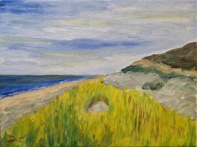 'duinovergang 3' acryl op canvas 24*30