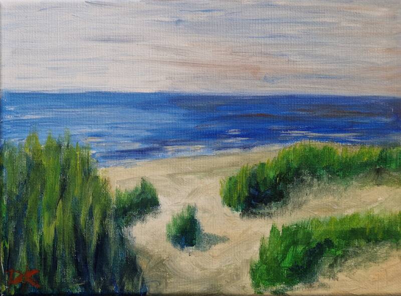 'duinovergang 4' acryl op canvas 24*30
