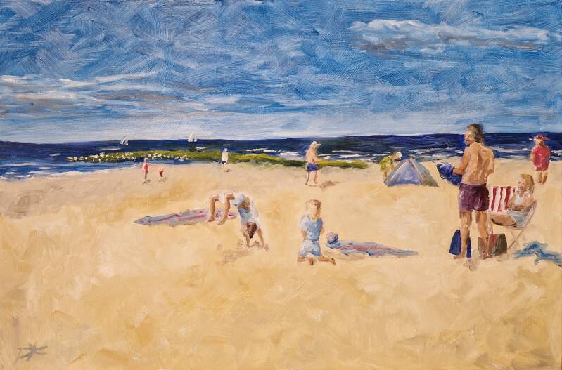 'summer in Schoorl' olie op cavas 40*60
