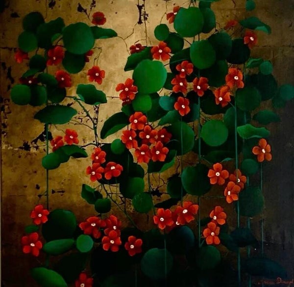 feuilles dorées