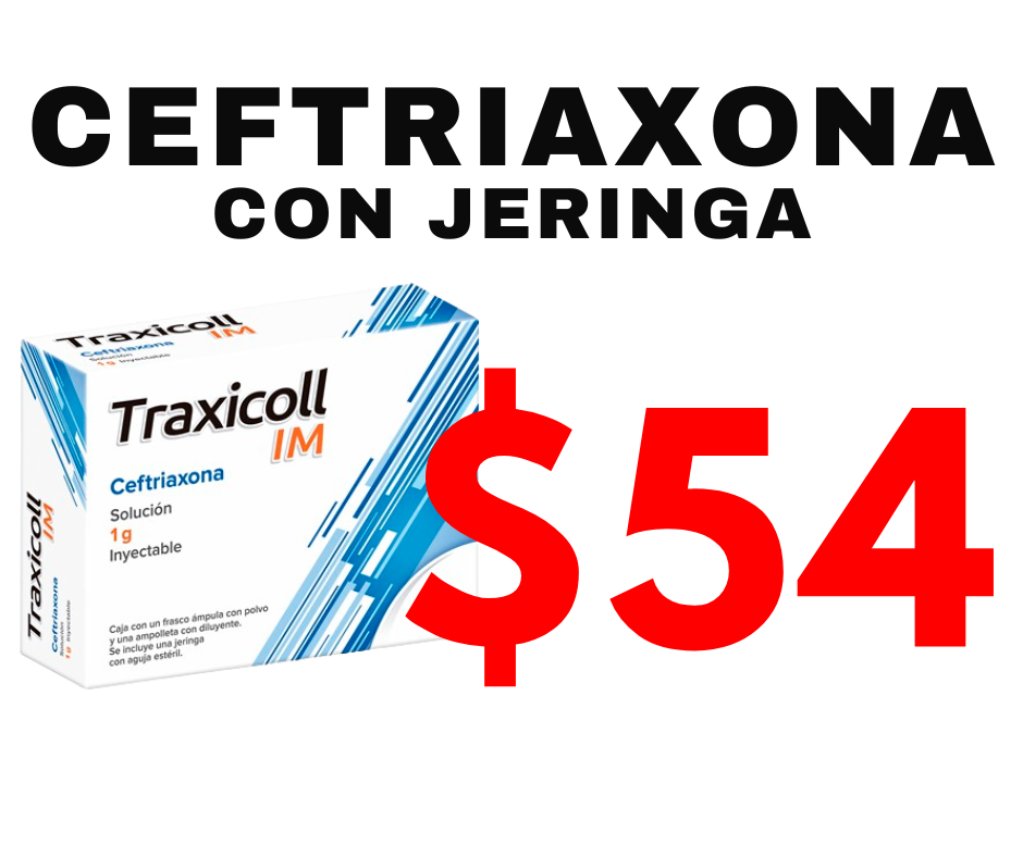 CEFTRIAXONA con jeringa 1g