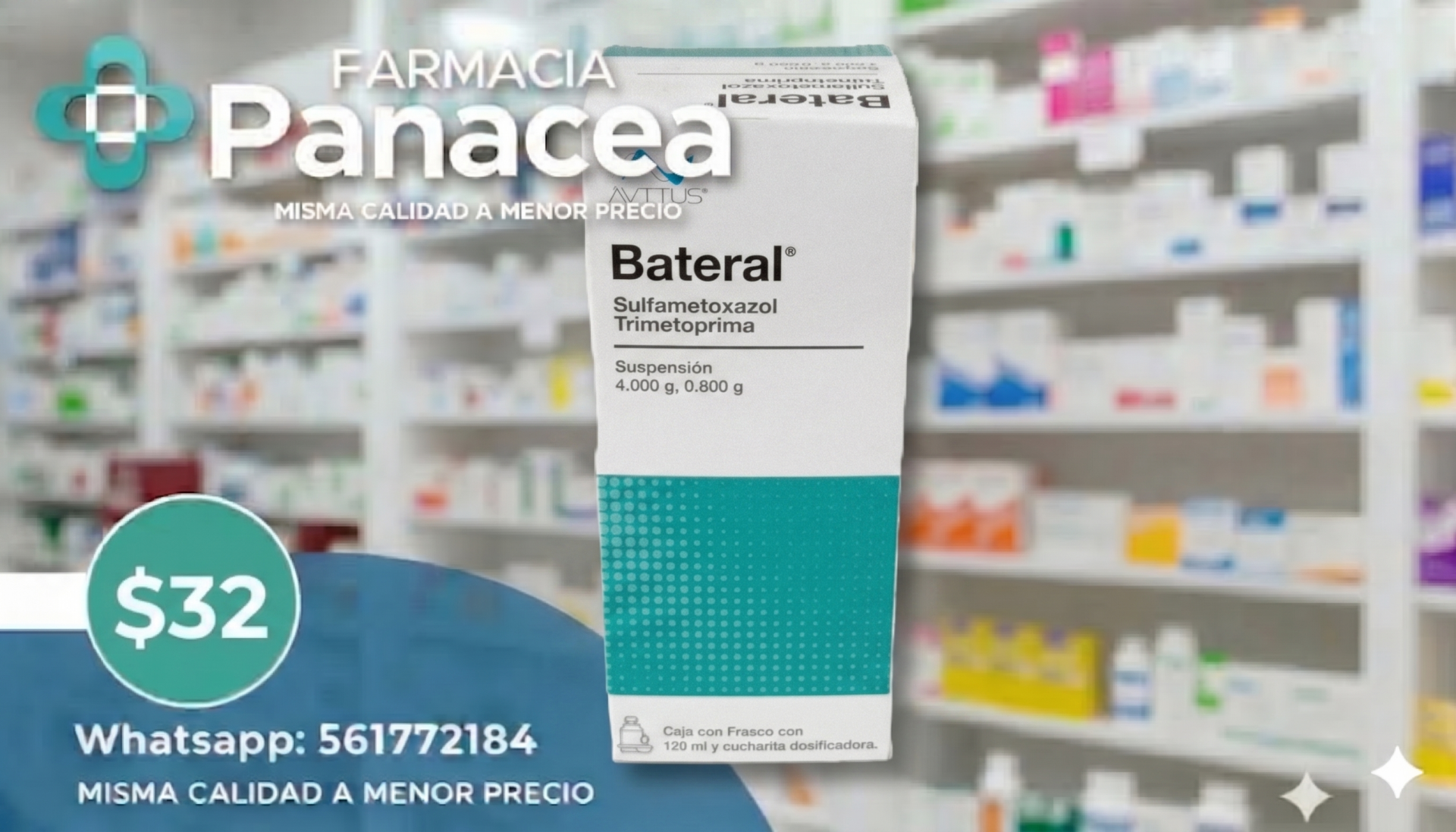 SULFAMETOXAZOL, TRIMETOPRIMA 4.000 g/0.800 g