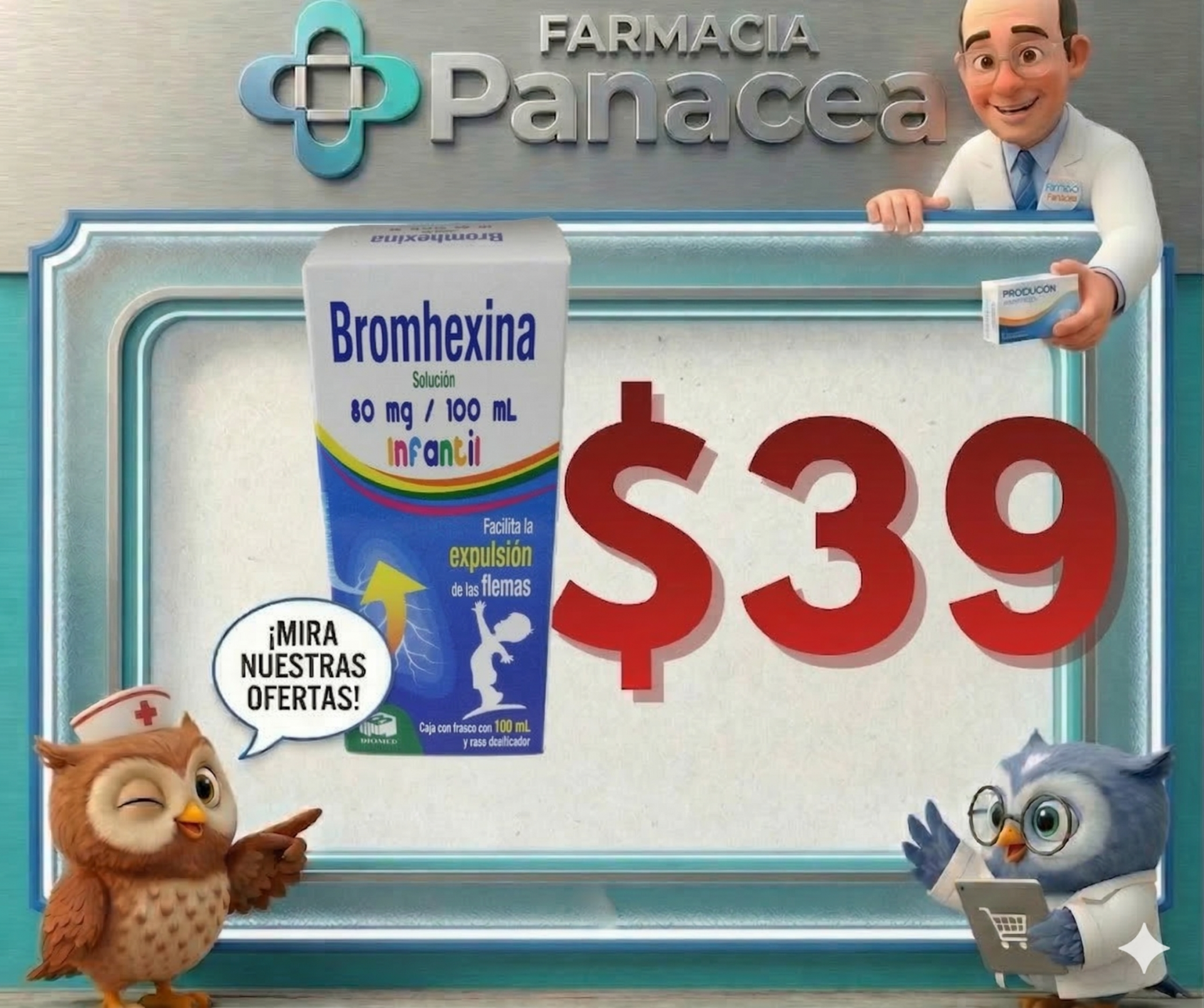 BROMHEXINA INFANTIL 80 mg/ 100 ml