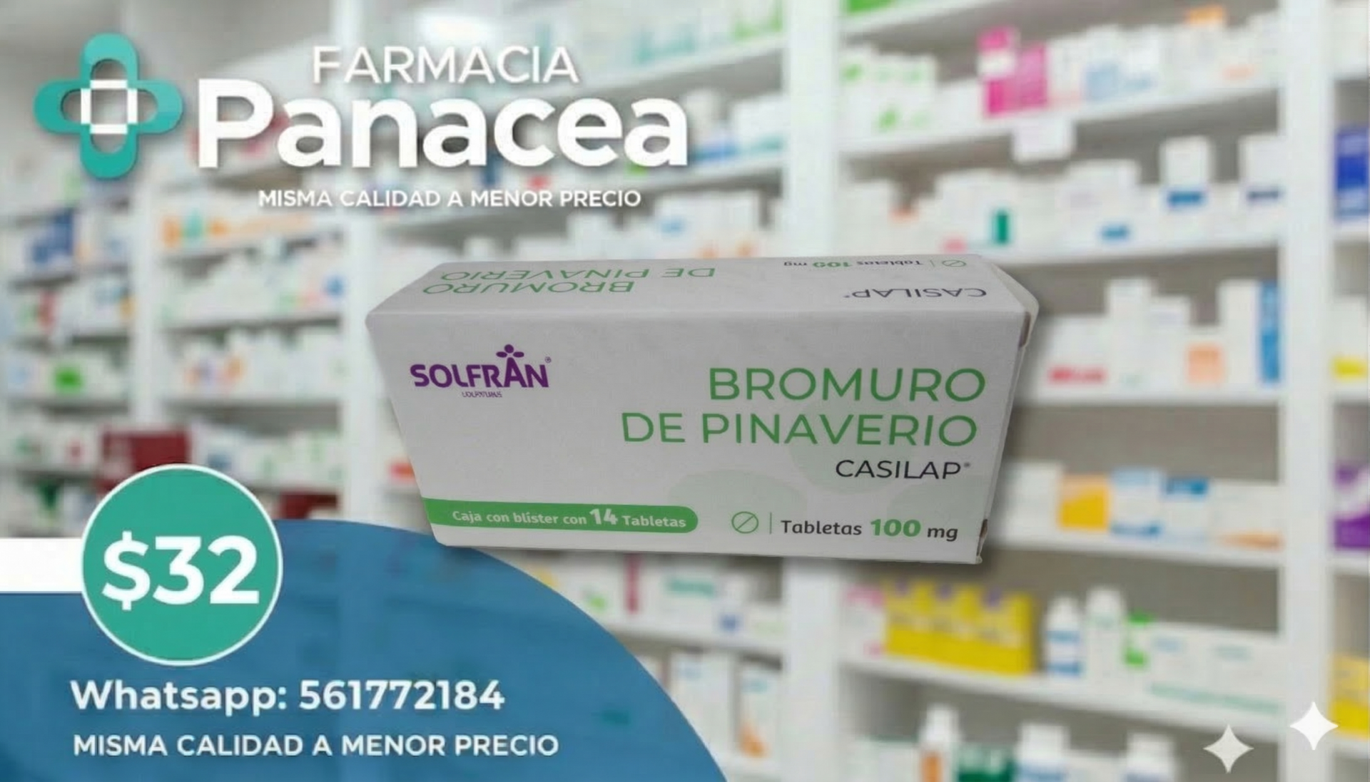BROMURO DE PINAVERIO 100 mg